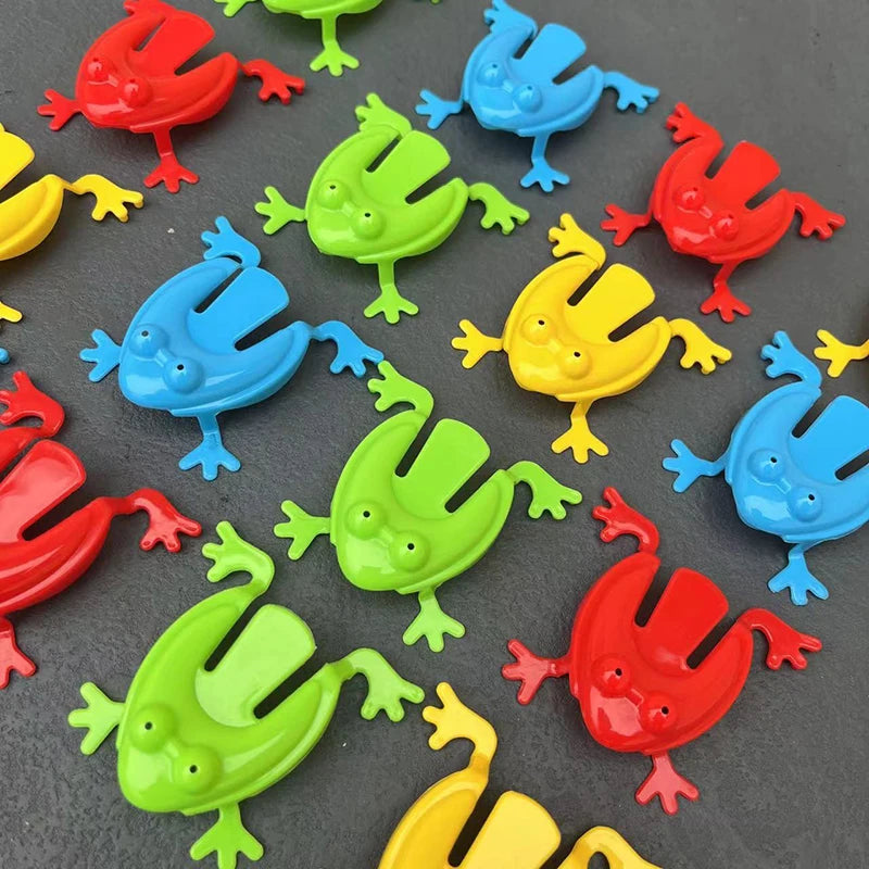 12/24/36pcs Mixed Color Jumping Frog Bounce Fidget Toys Antistress Relieve Family Game Birthday Party for Children Boy Gifts