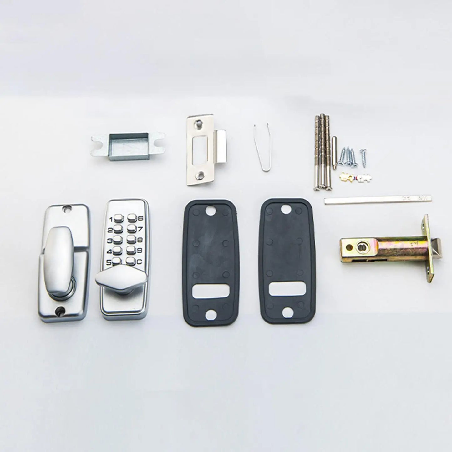 Mechanical Door Lock Latch Door Lock Password with Keypad Push Button Digital Access Lock Office Garage