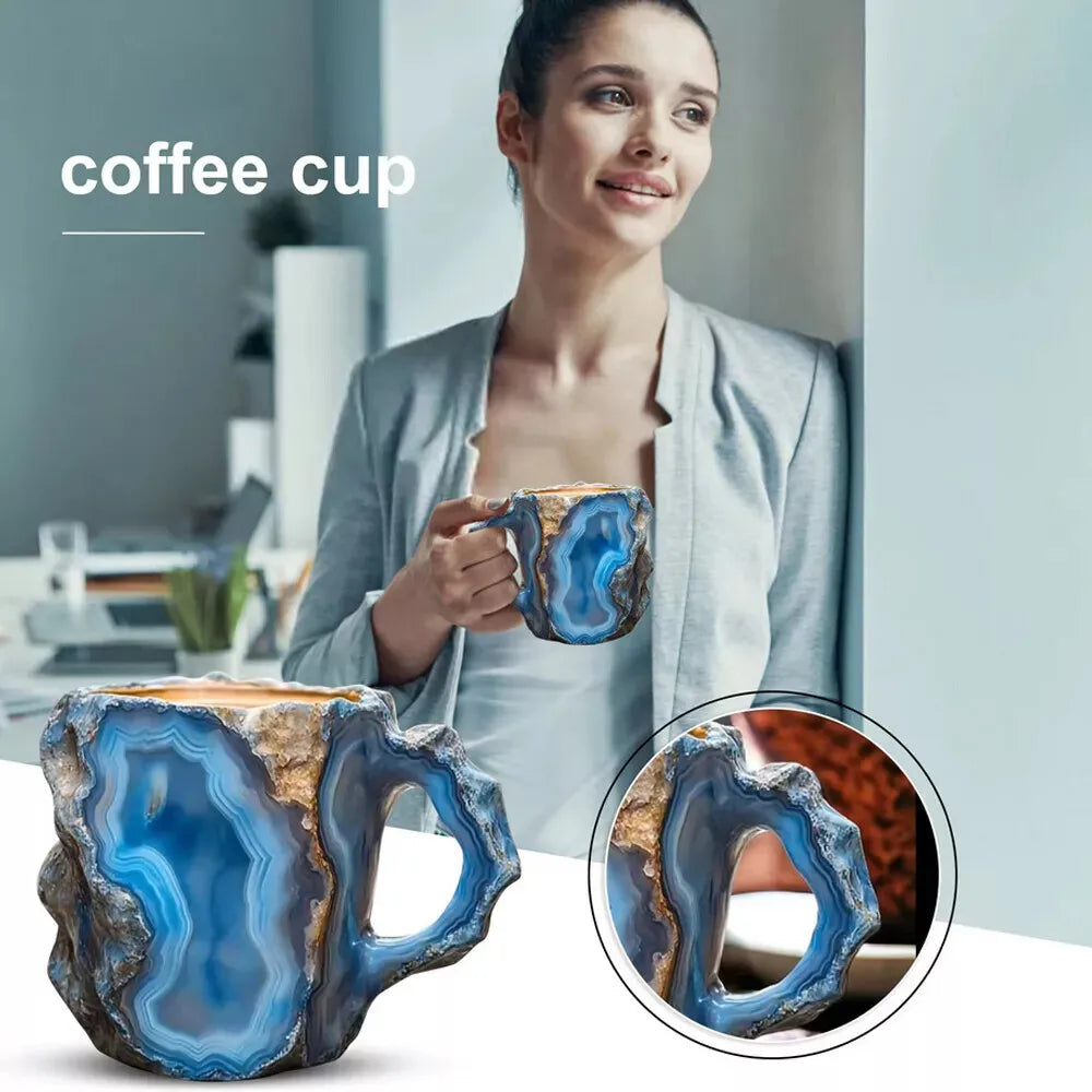 Mineral Crystal Coffee Mug 2025  New Multi-Colored Elegant Crystal Christmas Mugs Gift for Home and Office kitchen Supplies