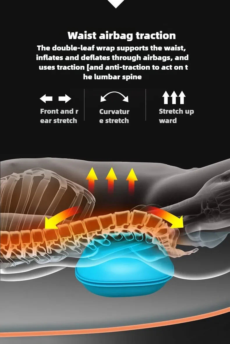 Electric Full Body Massage Mattress With Heating Hand Control Shoulder Neck Waist Airbag Back Kneading vibration Massage Cushion