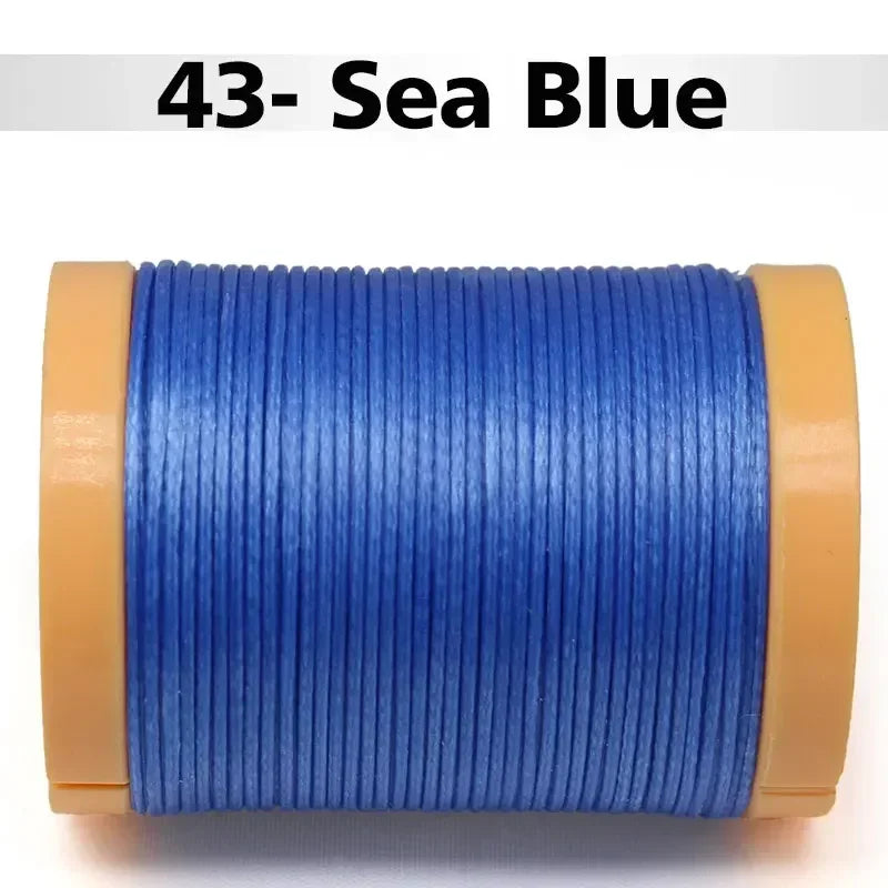 Handmade Flat Wax Thread for Leather Craft, Hand Stitching, DIY Wax Coated Strings, Repair Shoes, Sewing Tools, 0.8mm, 1.0mm