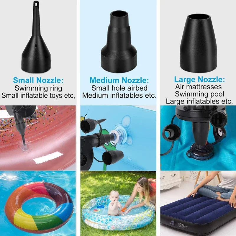 NEW Portable Inflatable Pump Electric Air Pump Air Mattress Boat Car Auto Air Inflatable Pump For Car Home Use Camping Inflator
