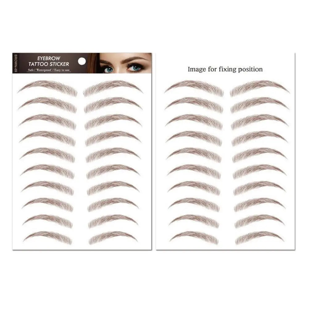 6D Hair Like Eyebrows Stickers Makeup Waterproof Eyebrow Eyebrow Long Natural Hair-liked Authentic Eyebrow Tattoo Sticker