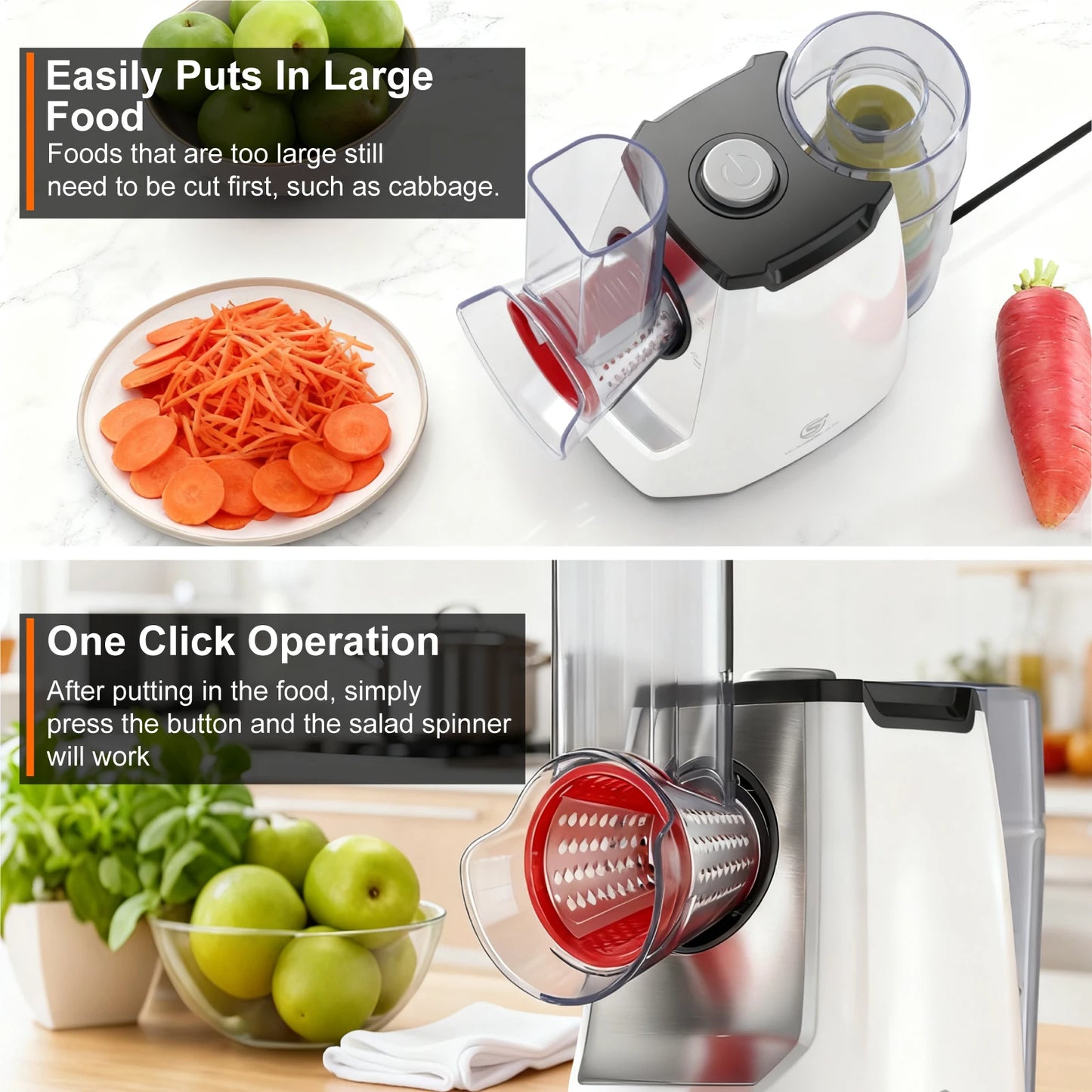 SUPERLEX 5 in 1 Electric Grater 150W Motor Easily Puts In Large Food For egetable Cutter & Slicer Kitchen Cheese Chopper Machine