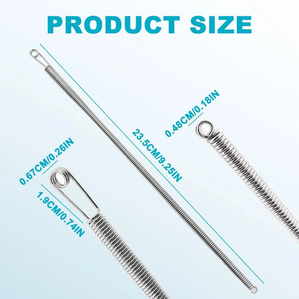 2PCS New Easy threaders Drawstrings Replacement Metal Rope Threader Needle Stick Versatile Spring Drawstring Threader for Pants