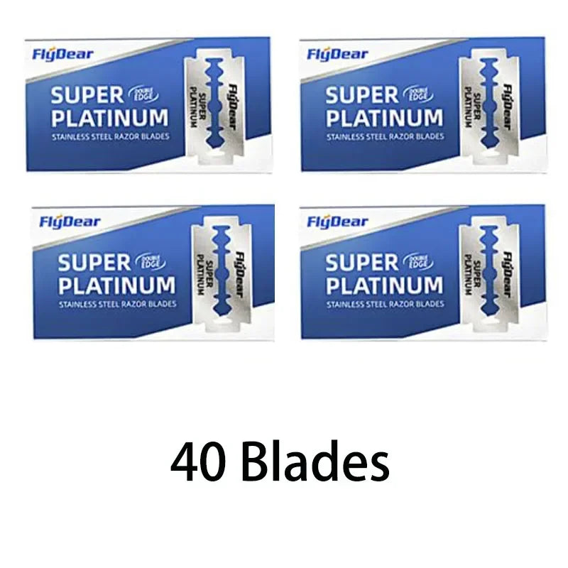 10/50/100Pcs Stainless Steel Razor Blade Old-Fashioned Manual Double-Sided Razor Blade Hairdressing Barber Shop Tools