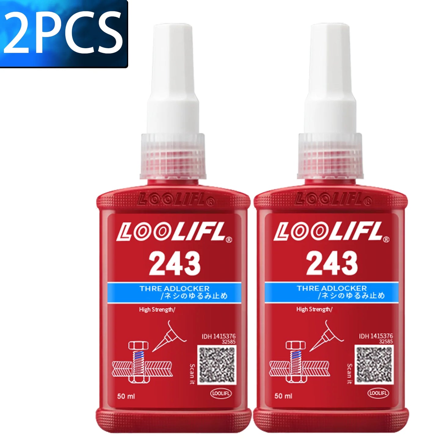 243 271 50ml Threadlocker Anaerobic Glues Anti Loose Screw Glues Fastening Quickly Cured Thread Locking Agent Sealant for Screws
