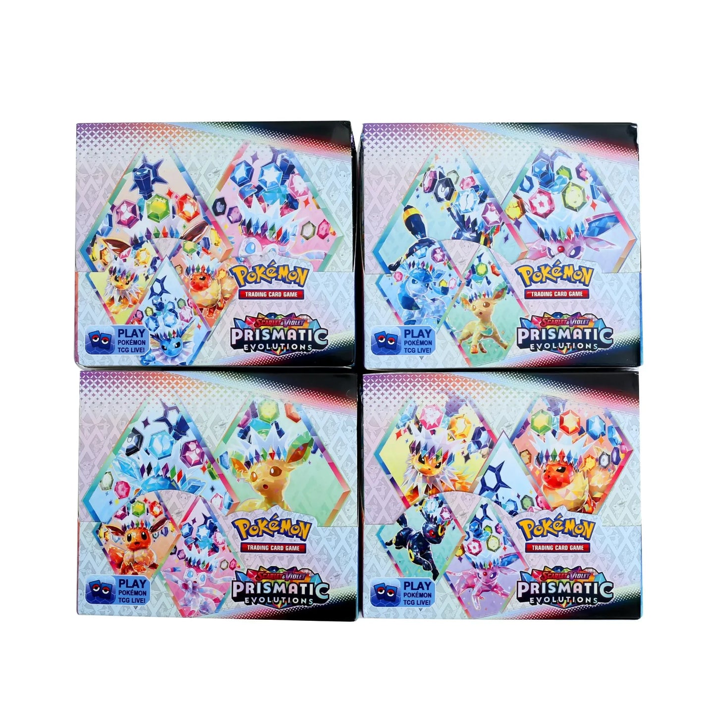 360Pcs Pokemon Card Prismatic Evolutions PHANTASMAL FLAMES Scarlet Violet 151 Black Bolt English Booster Battle Transaction Card