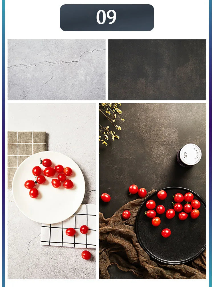 Marble Photography Backdrops 57*87CM 2 Sided Wood Grain Photo Background Wallpaper Studio Waterproof Products Photographic Props