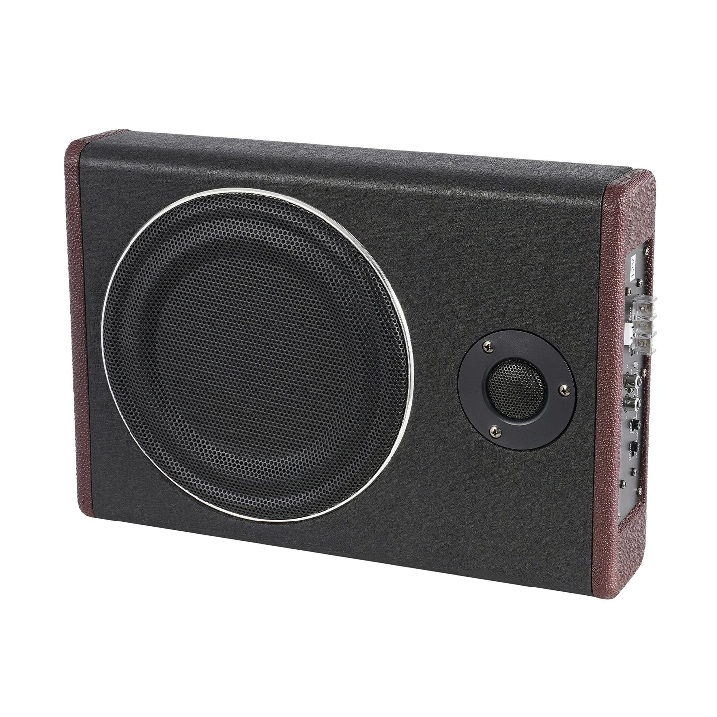 8 Inch 600W Underseat Car Audio Ultra Slim Compact Active Subwoofer System Loud Sound Audio Active Bass Box