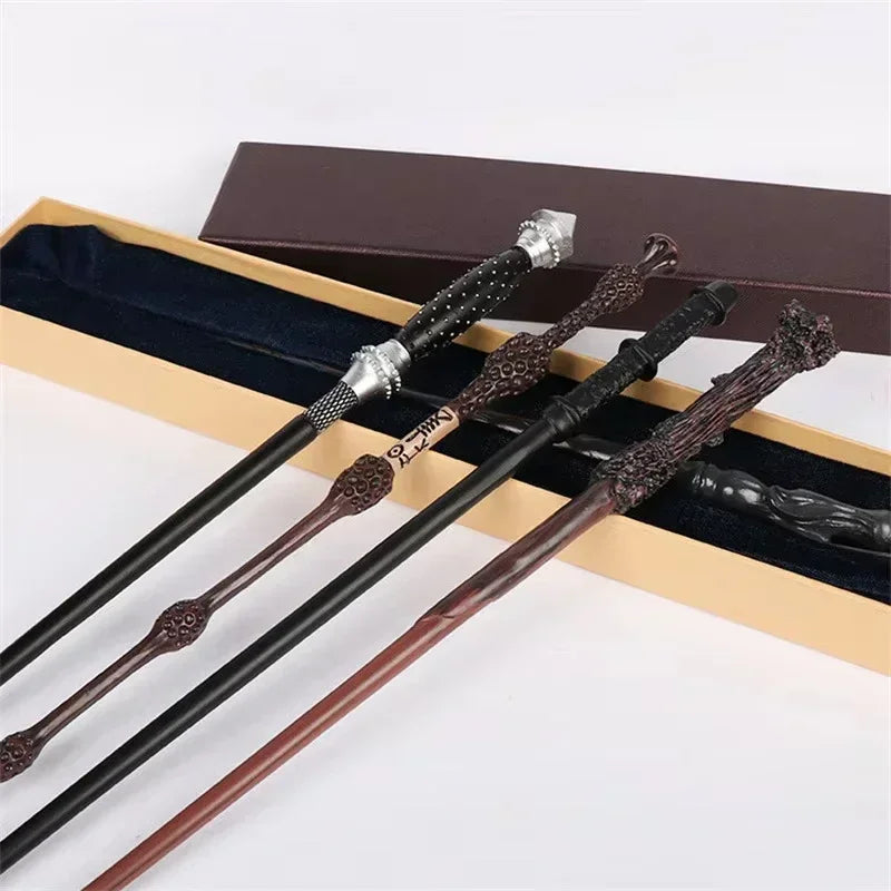 New Anime Cosplay Metal Core Magic Wand Harri Decoration Toy Accessories For Bacchetta Di Plastic Pottee Magic Stick