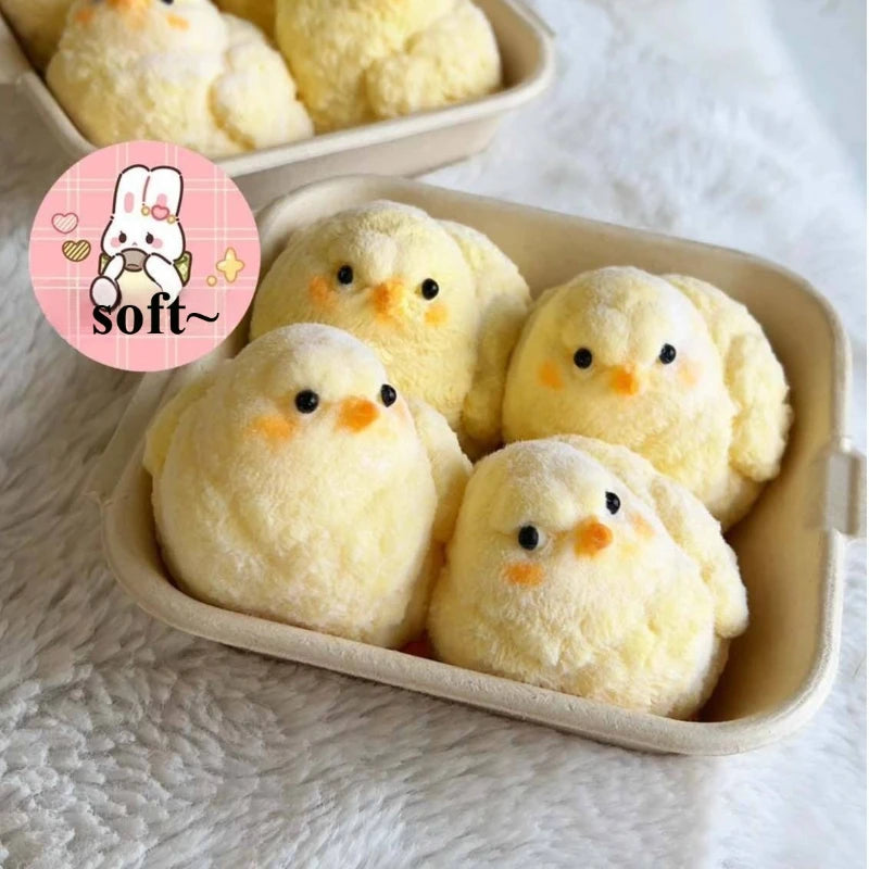 New Squishy Yellow Chick Squeeze Toy Lovely Hen Soft Fidget Toys Cute Fast Rebound Decompression Toy Birthday Anti-stress Gift