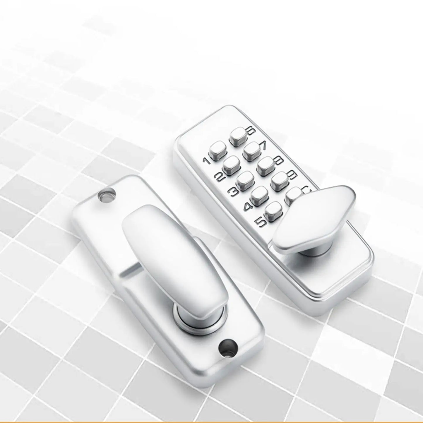 Mechanical Door Lock Latch Door Lock Password with Keypad Push Button Digital Access Lock Office Garage