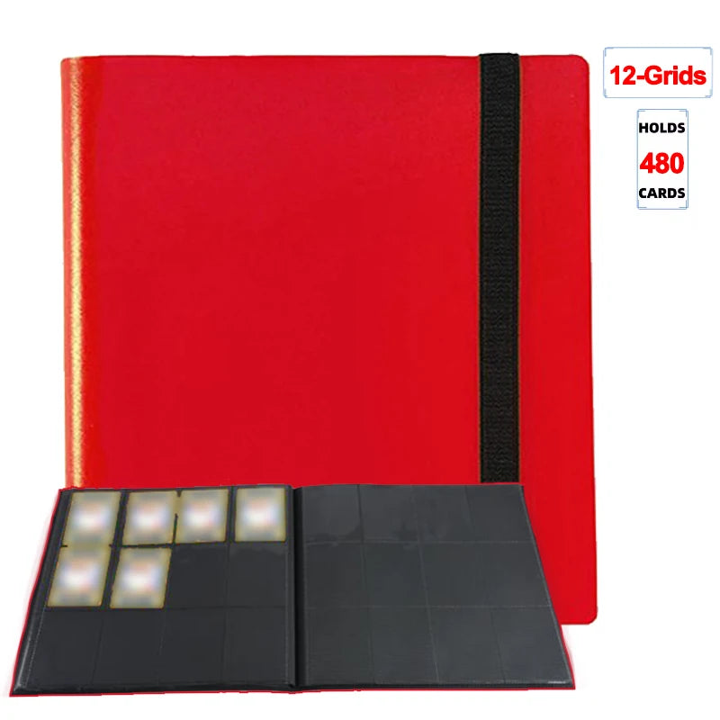 1Pc Card Binder 160/360/480 Trading Card Holder Book PP Cover Binder For Cards Durable Side Loading Card Book With Gaming Cards