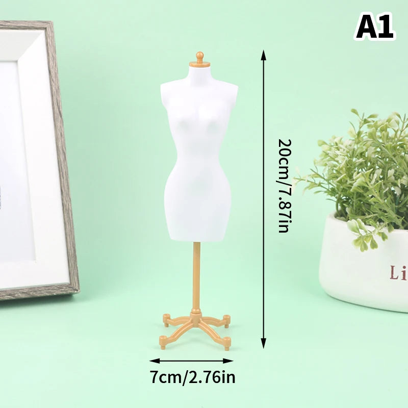 1/6 Doll Mannequin Coat Hanger Dollhouse Doll Skirt Support Wedding Mannequin Stand Humanoid Model Toy Doll Gown Display Form