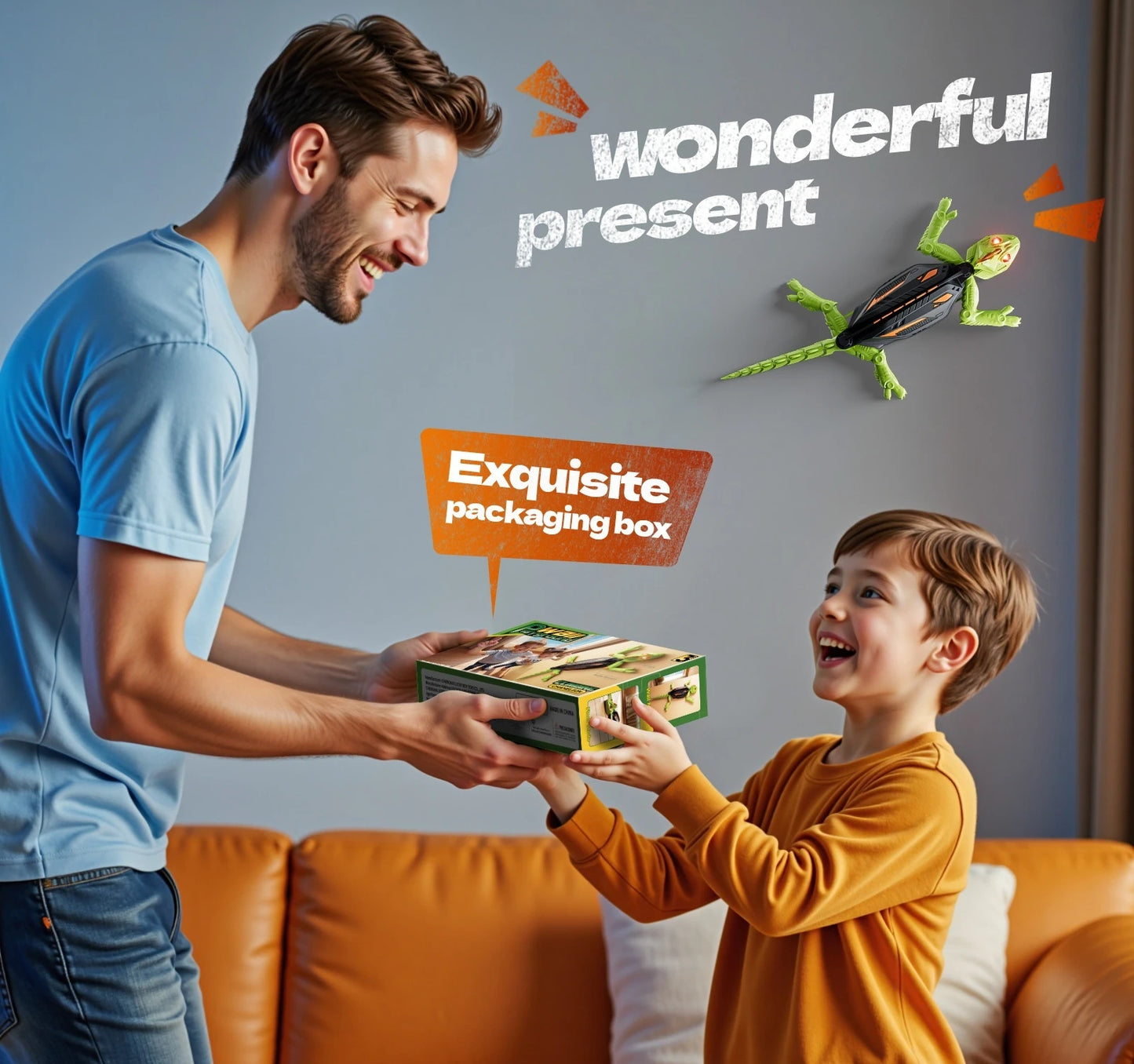 RC Biomimetic Wall Climbing Toy Electric Simulation Lizard Gecko Spider Cockroach Mechanical Animal Remote Control 360 Rotation