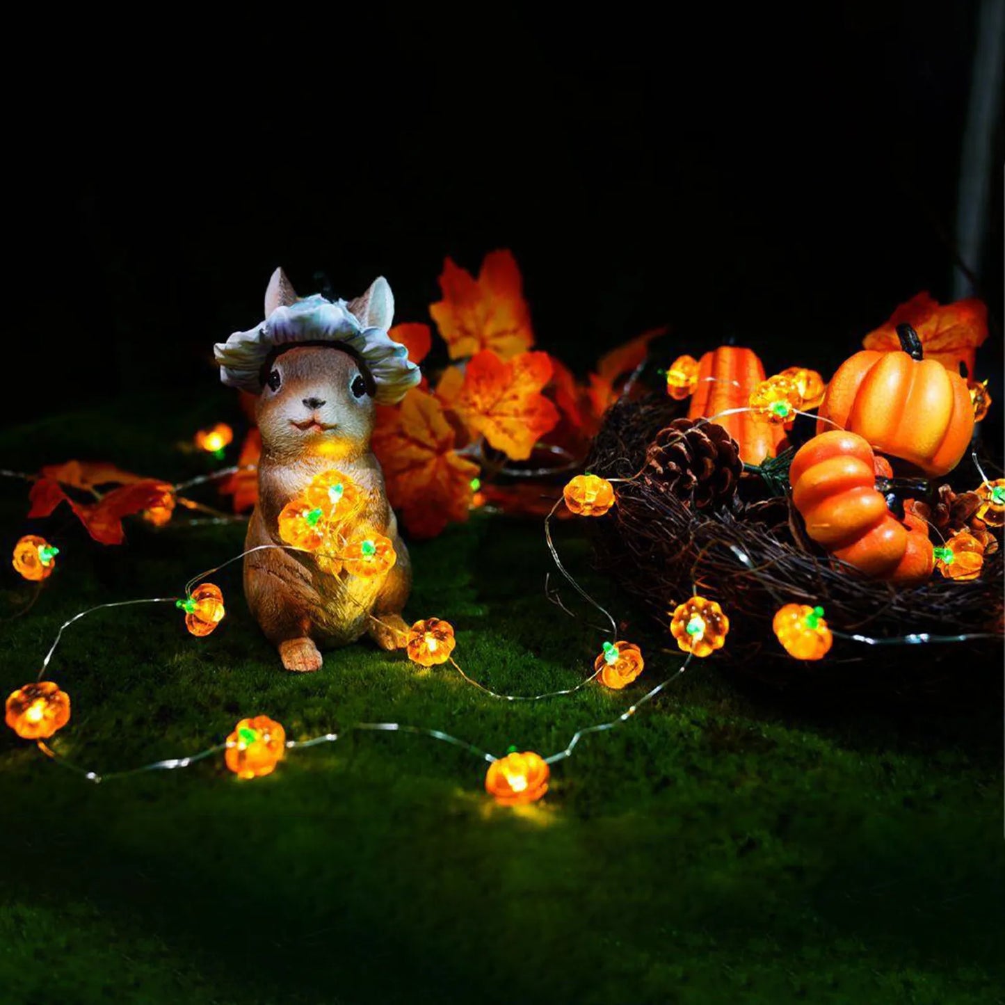 Pumpkin Horror Eyeballs LED String Lights Portable USB 20 40 Leds Halloween Party Decoration For Home bar Atmosphere Decor