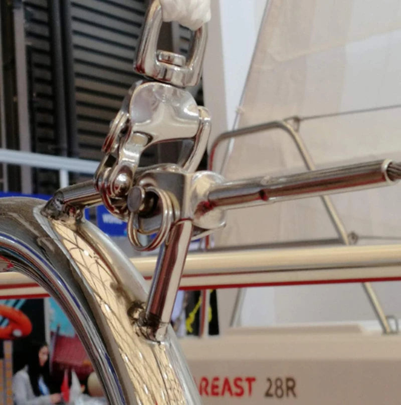 Swivel Eye Snap Shackle Quick Release Bail Rigging Sailing Boat Marine 316 Stainless Steel Clip