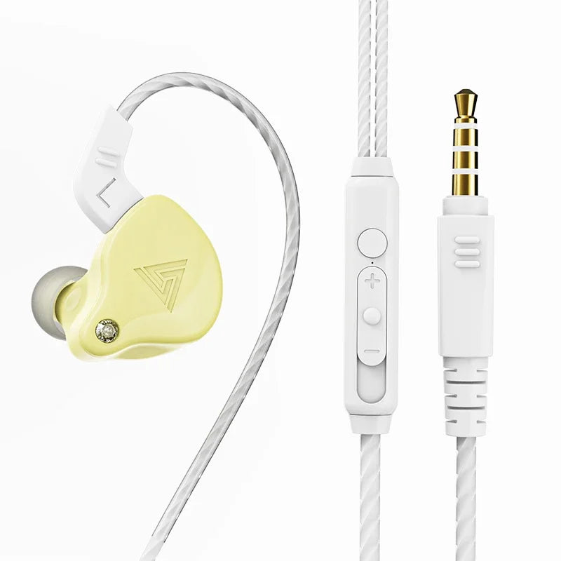 QKZ CK5 FiLe Wired Earphone with Microphone HiFi Music Earphone Professional Gaming And Sports Noise Cancelling Headphones