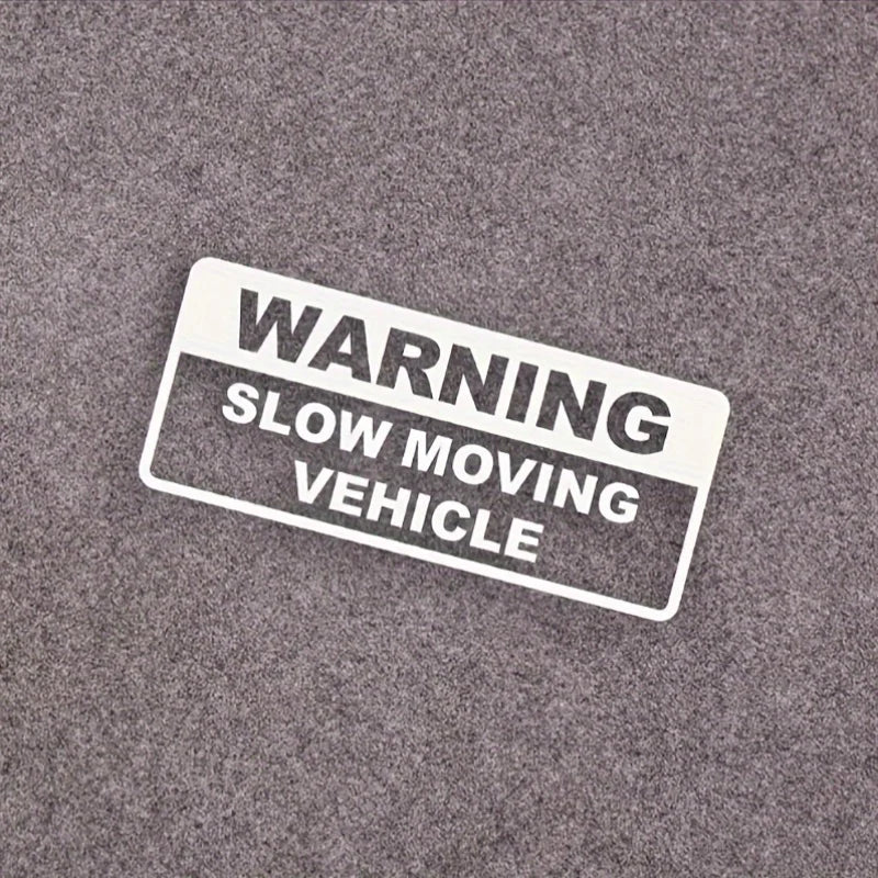 Warning slow driving car sticker PVC cool car sticker exterior decoration accessories warning car decal modeling