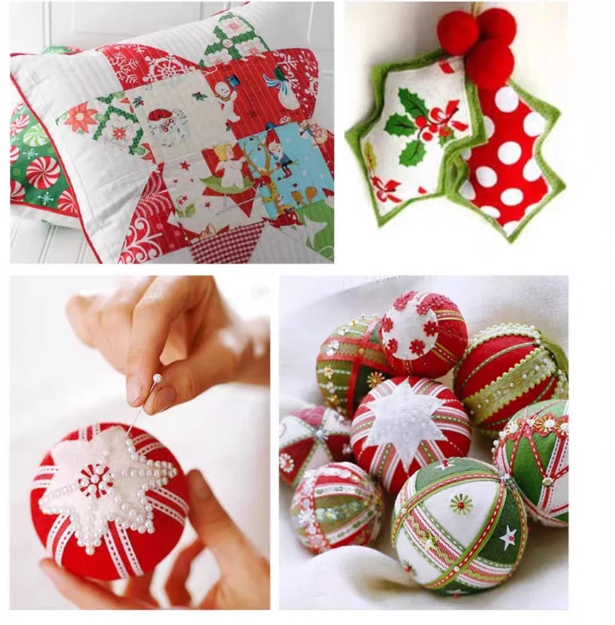 Teramila 25x25cm5-6PC/Lot Polyester-Cotton Plaid Patchwork Printed Cloth Sewing Quilting Fabric Needlework DIY Handmade Material