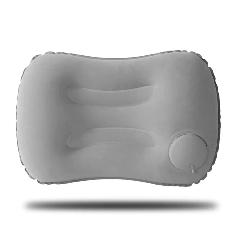 Ultra Soft Portable Inflatable Pillow Neck Lumbar Support for Camping,Pool Car Travel,Outdoor Lightweight Compact Comfort