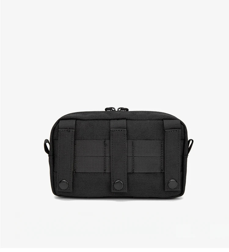 Tactical Molle Horizontal Admin Pouch with Front Drawstring Pocket EMT Pouch EDC Utility Orgaznier Bag Hunting Fanny Pack