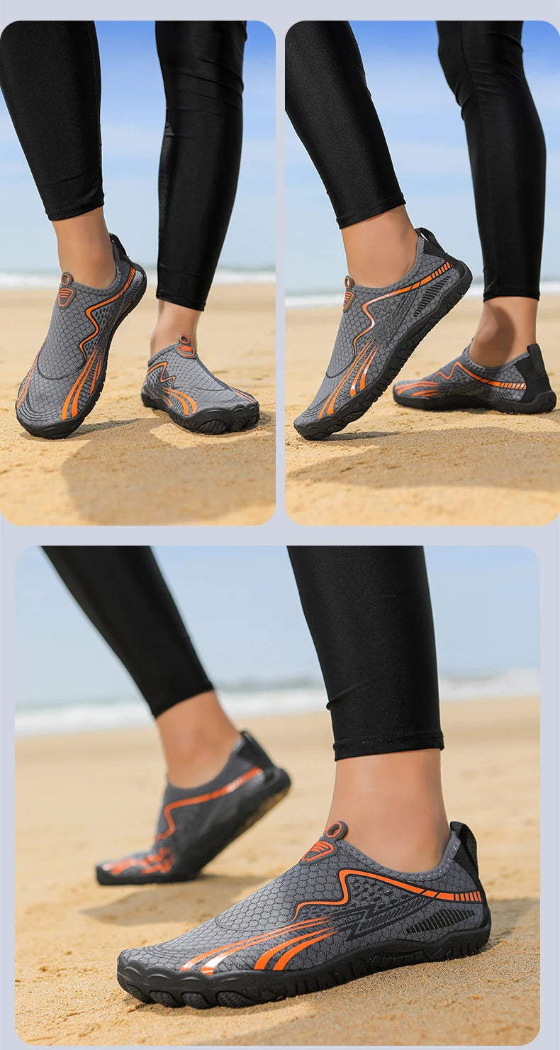 Summer Quick-Drying Beach Water Shoes Unisex Swimming Aqua Slippers Outdoor Activities Surfing on The Sea Five Finger Sandals