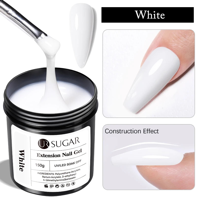 UR SUGAR 150g Extension Jelly Nude Pink Rose Red Quick Extension Gel Nail Polish Nail Extension UV LED Manicure Soak Off