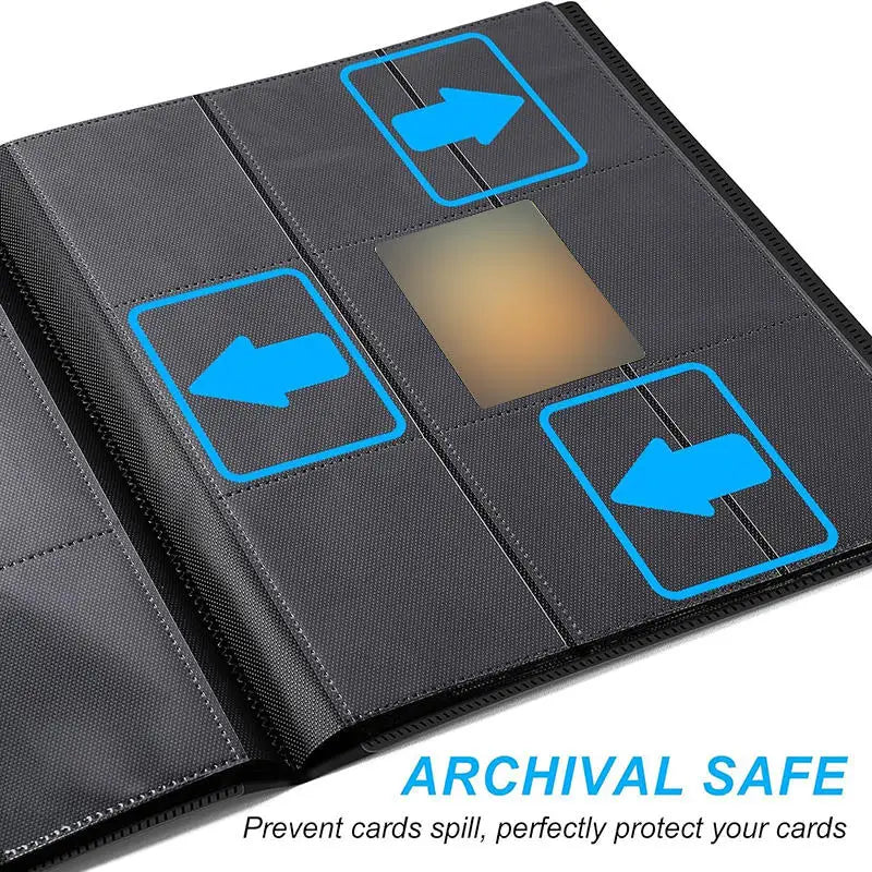 1Pc Card Binder 160/360/480 Trading Card Holder Book PP Cover Binder For Cards Durable Side Loading Card Book With Gaming Cards