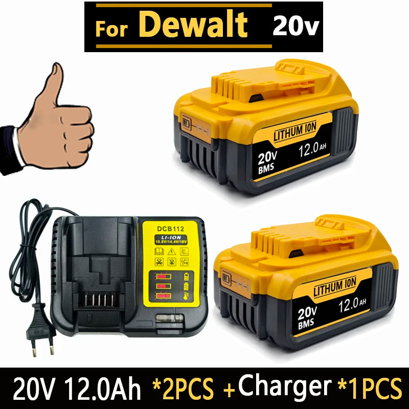 New High-power For DEWALT 20v/60V battery DCB200 DCB205 DCB206  * power tool 18V battery 3AH 8AH 12AH 18AH batteries  DCD805