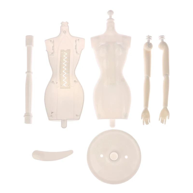1/6 Doll Mannequin Coat Hanger Dollhouse Doll Skirt Support Wedding Mannequin Stand Humanoid Model Toy Doll Gown Display Form
