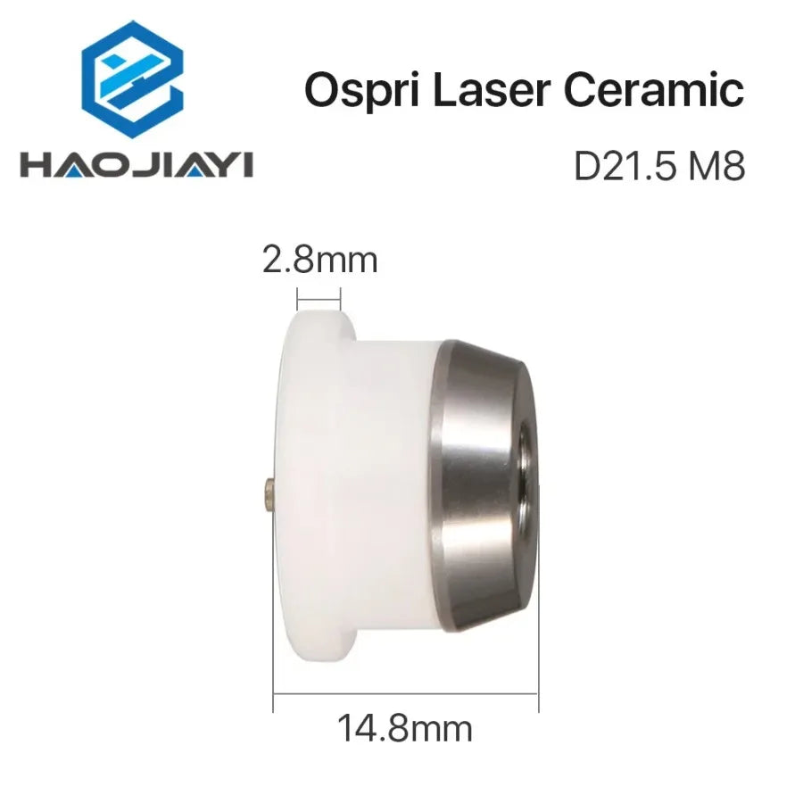 D21.5 M8 Laser Ceramic Nozzle Holder Bodor 3D Laser Head Sensor Part for 1064nm Cutting Machine
