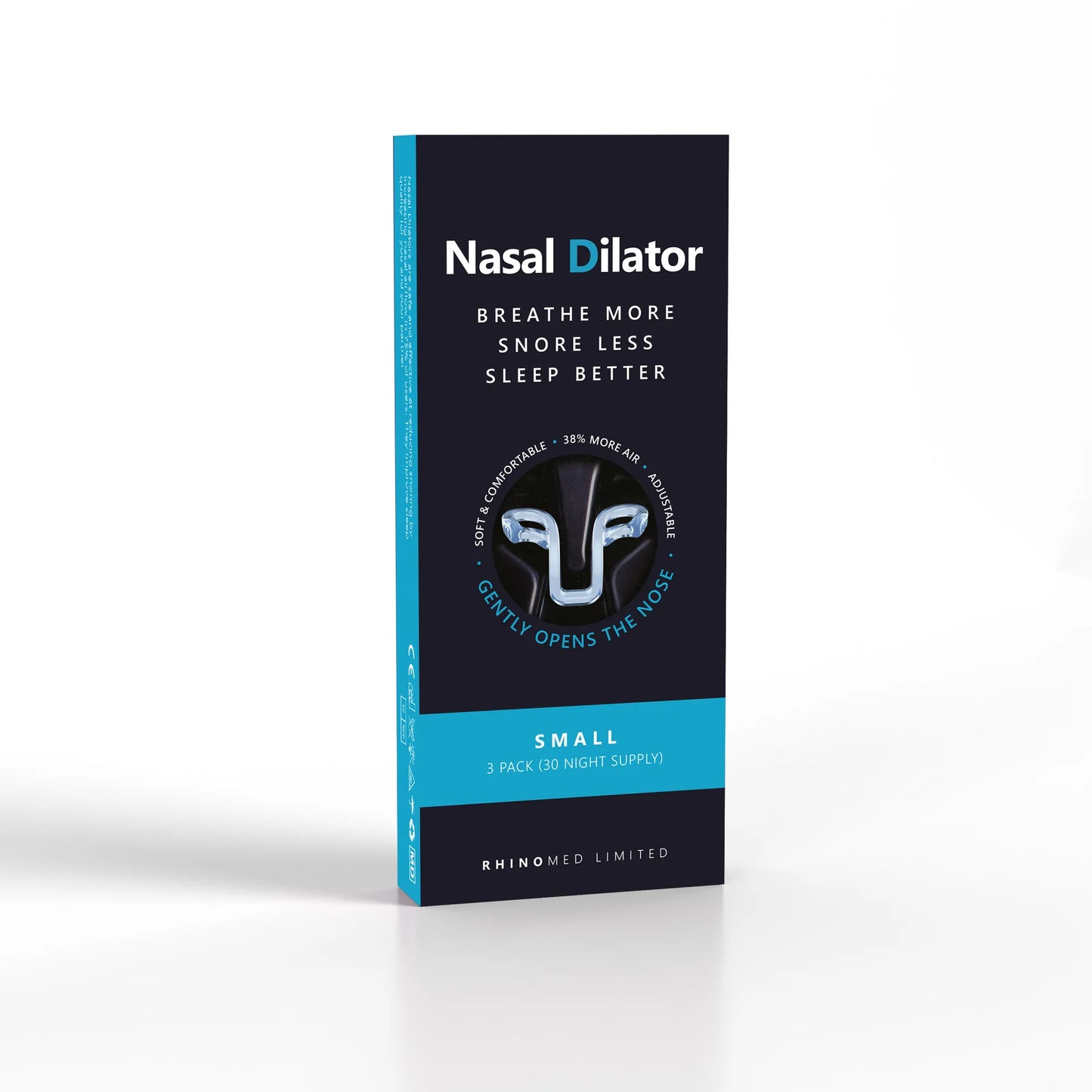 3 Sizes Silicone Anti Snoring Nose Clip Elastic Nasal Dilator for Better Sleep Improved Airflow Travel Home Use Comfort
