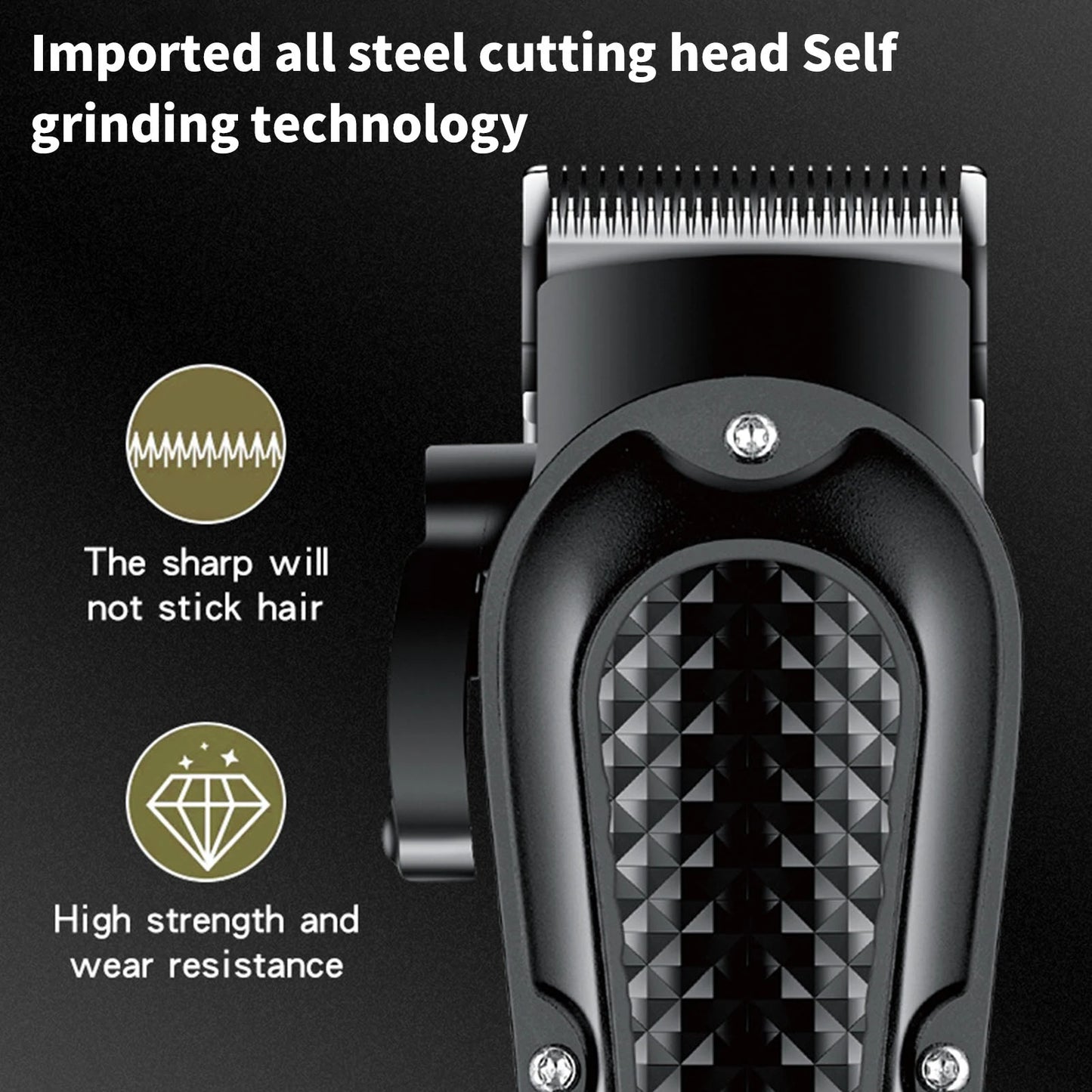 HIENA Professional Barber Clippers UBS 5V1A Rechargeable Low Noise Hair Trimmer for Men Daily Hair Styling Use