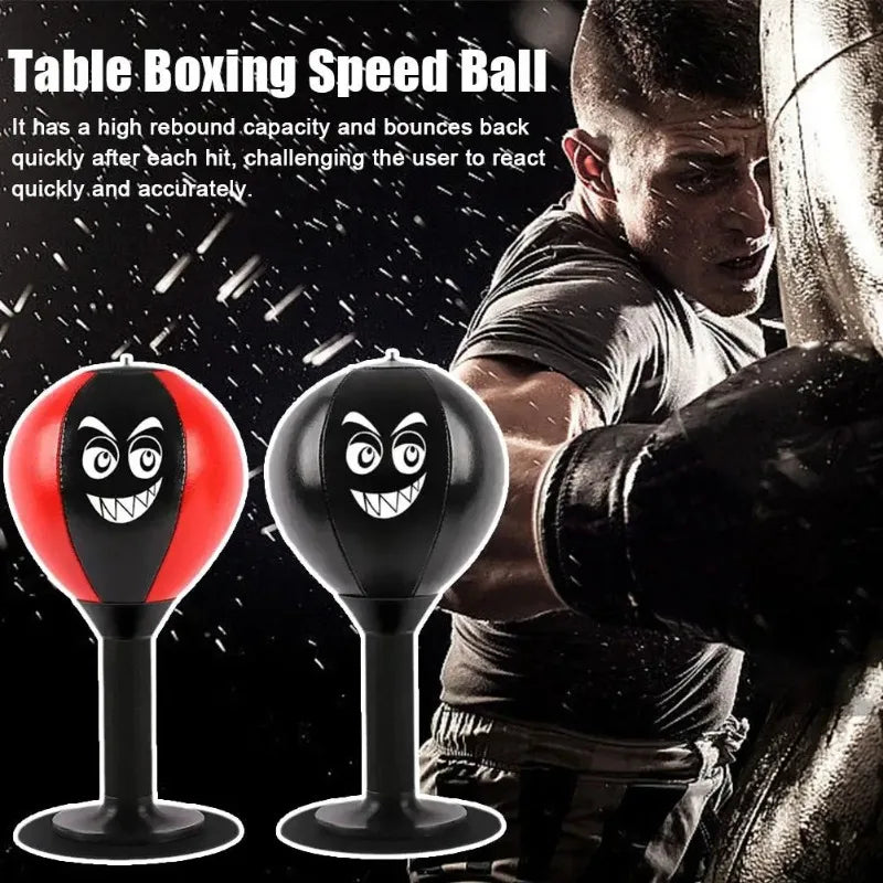 Stress Reliever for Children Punching Bag Toy with Suction Cup Stress Buster Desk Boxing Punch Ball Reduce Tension Toys