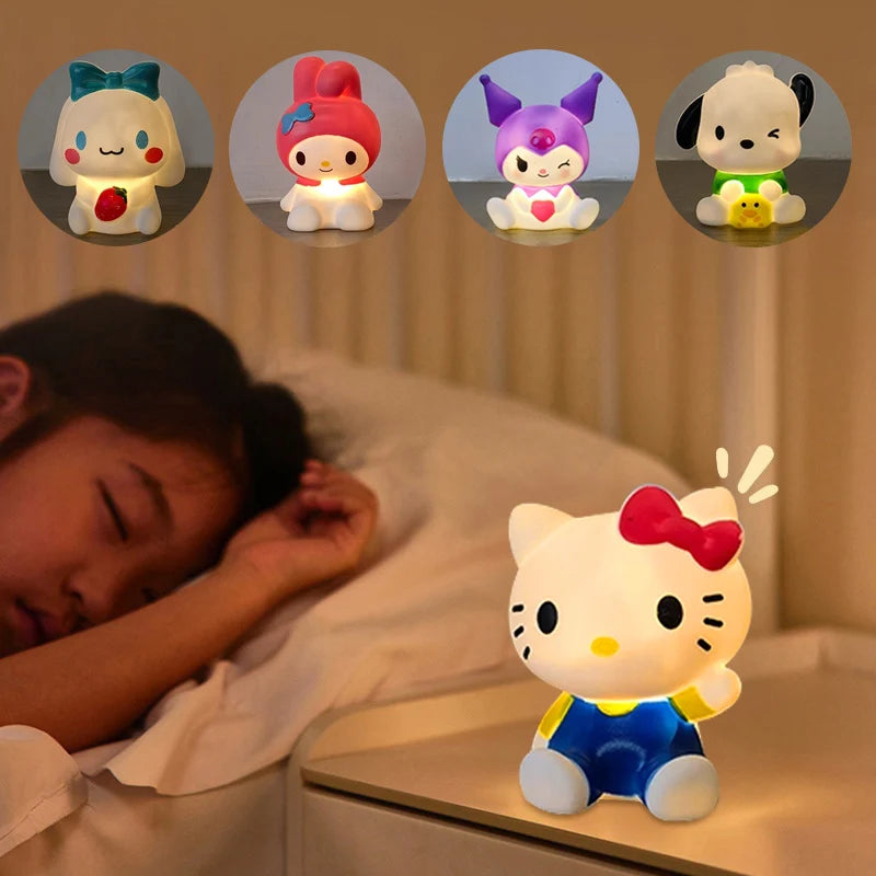 Hello Kitty Night Light Cartoon Kitty Lamp Bedside Sleeping Reading Light Home Desktop Home Decorations Party Favors Gift
