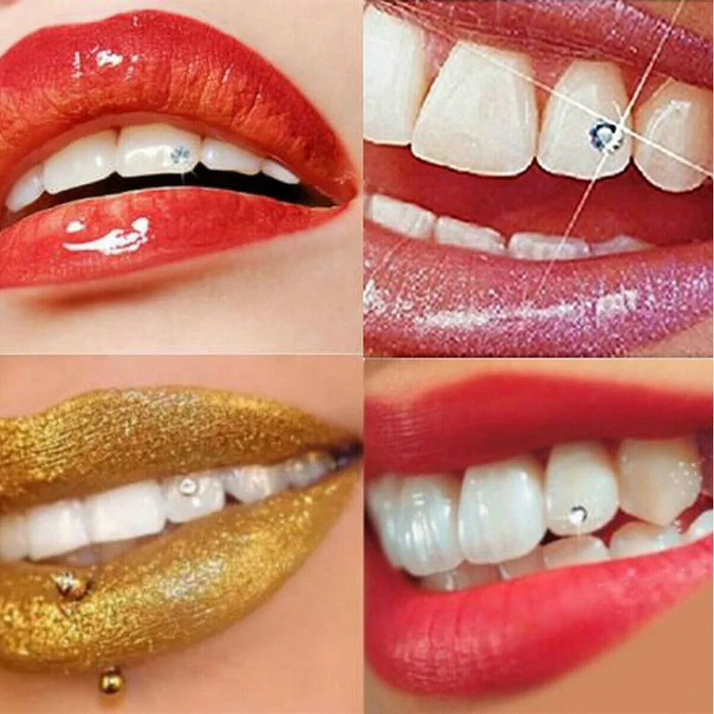 10pcs Dental Oral Teeth Diamond Tooth Gems Crystal Ornaments Jewelry UK