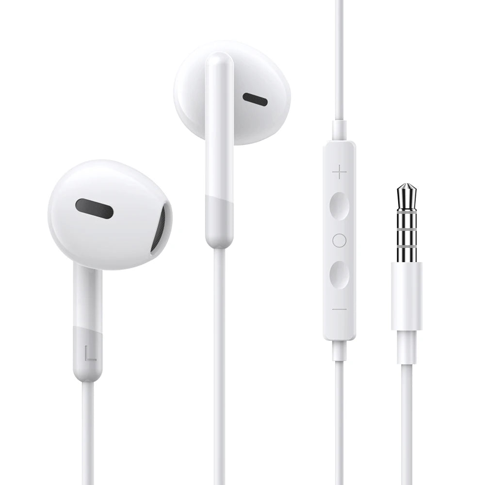 TOPK Earphone In-Ear Volume Control with Microphone 3.5mm Jack Universal for iPhone Android