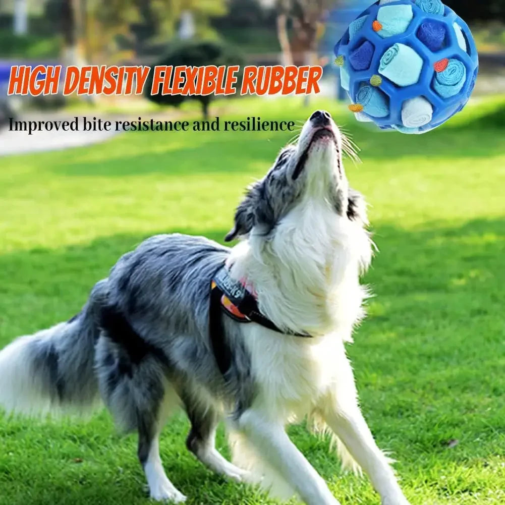 Dog Toy Snuffle Ball for Dogs Training the Sense of Smell Portable Interactive Snuffle Ball for Pet Foraging Instinct Training