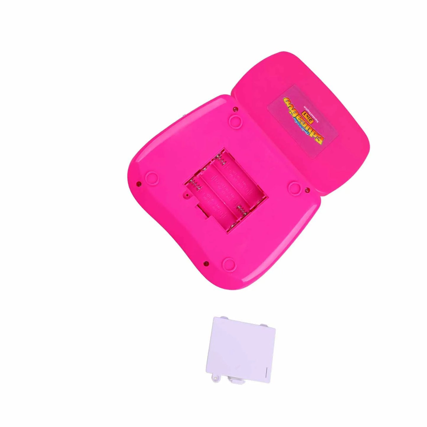 ZK30 Kids Learning Machine English Spanish Music Function Interactive Educational Laptop for Children Pink