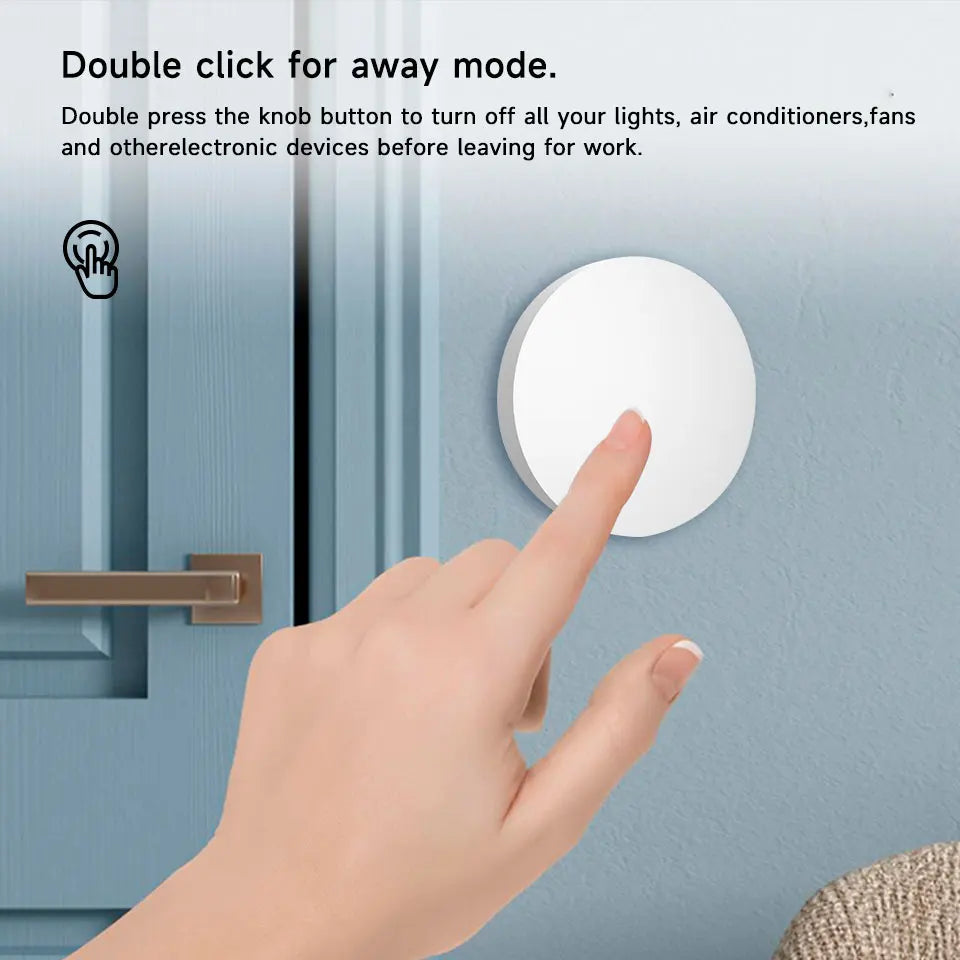Tuya Zigbee Smart Push Button Wireless Switch Include Battery Remote Control Automation Scenario Switch Work with Zigbee Gateway