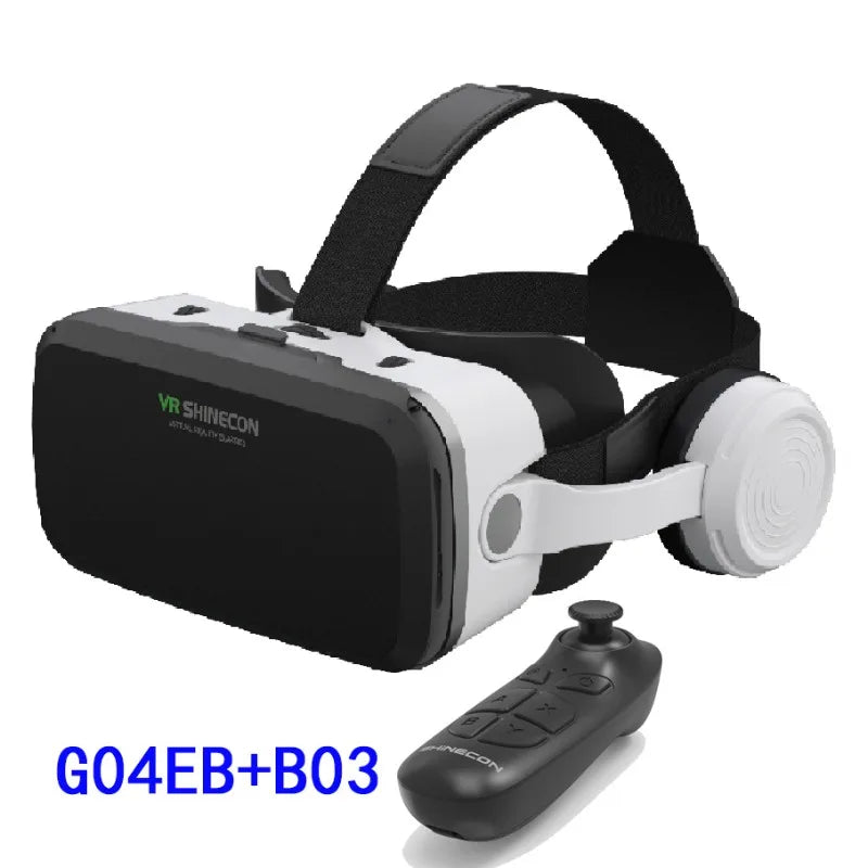 VR Shinecon Virtual Reality Casque Helmet 3D Glasses For Smartphone Smart Phone Headset Goggles Binoculars Video Game Wirth Lens