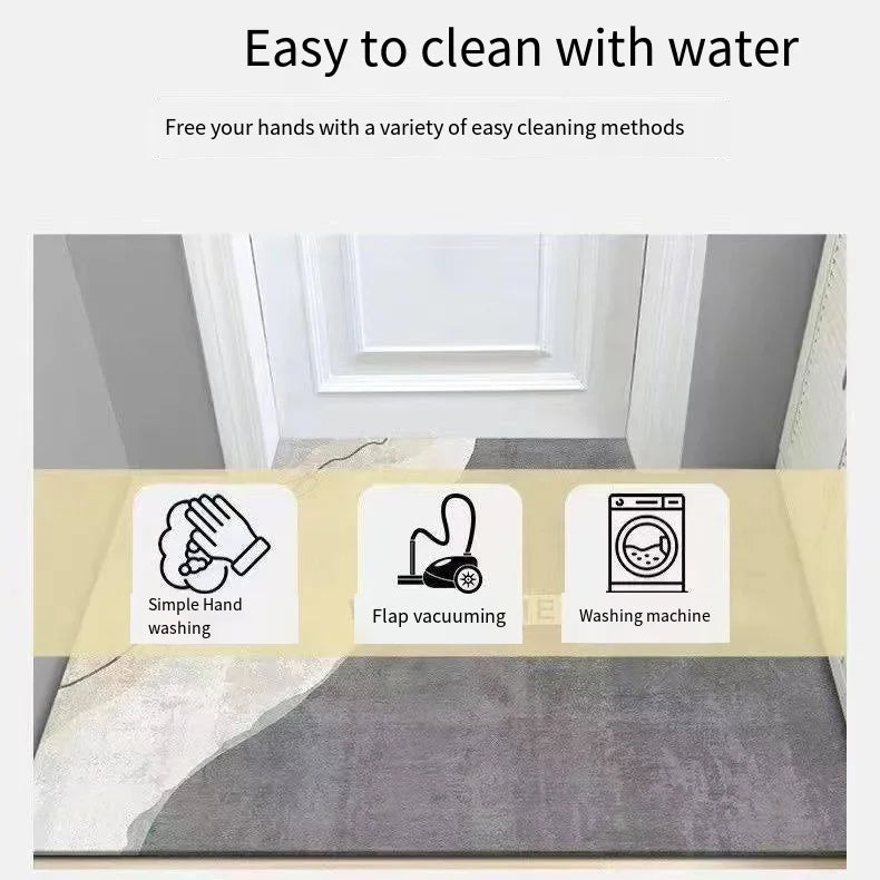 VIKAMA Scandinavian Geometric Modern Crystal Pile Sofa Bathroom Bedside Back Dirty Resistant Anti-Slip Machine Washable Rugs