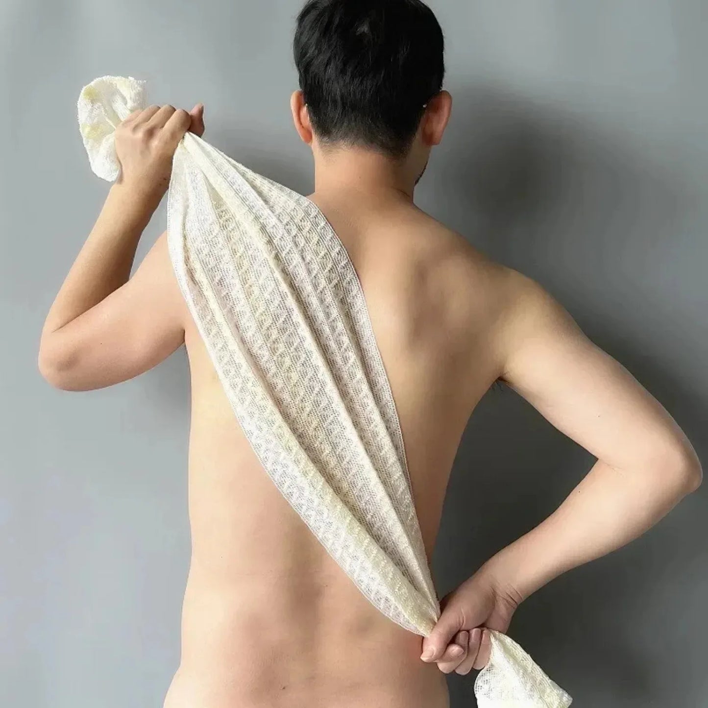 Japanese Exfoliating Bath Towel Ultra-Long Shower Scrubber for Back Antibacterial Foam Washcloth Multi-Use for Shower Skincare