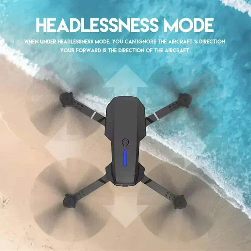 E88 Pro WIFI FPV Drone Wide Angle HD 4K 1080P Camera Height Hold RC Foldable Quadcopter Dron Helicopter Toy Christmas Boy's Gift
