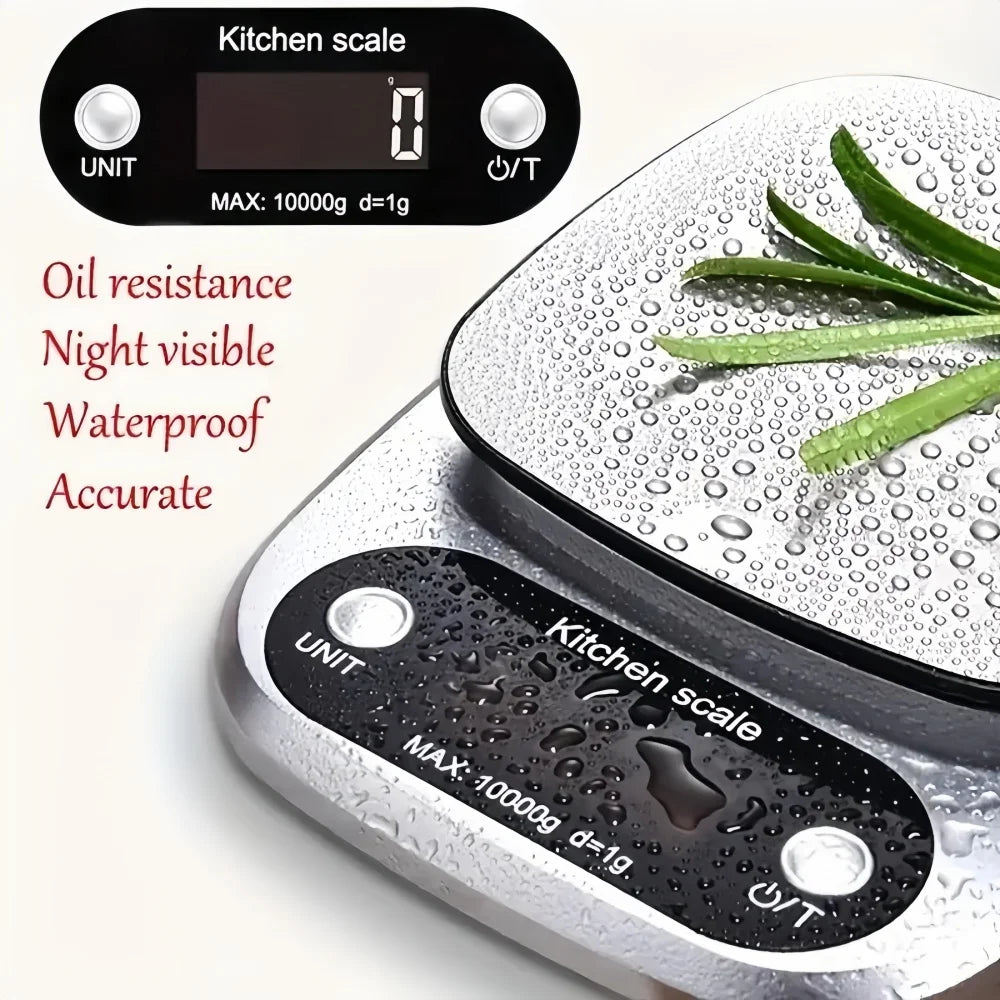 10kg/1g Digital Kitchen Scale High precision LCD Electronic Food Scale Jewelry Coffee Baking Portable High-quality Kitchen Tools
