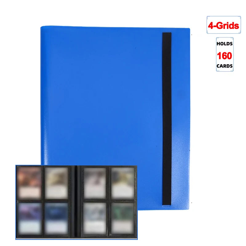 1Pc Card Binder 160/360/480 Trading Card Holder Book PP Cover Binder For Cards Durable Side Loading Card Book With Gaming Cards