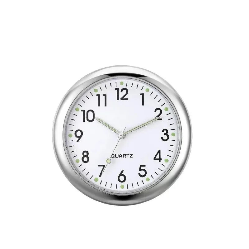 1pc Glow Decorative Car Clock Mini Quartz Watch for Car Decoration