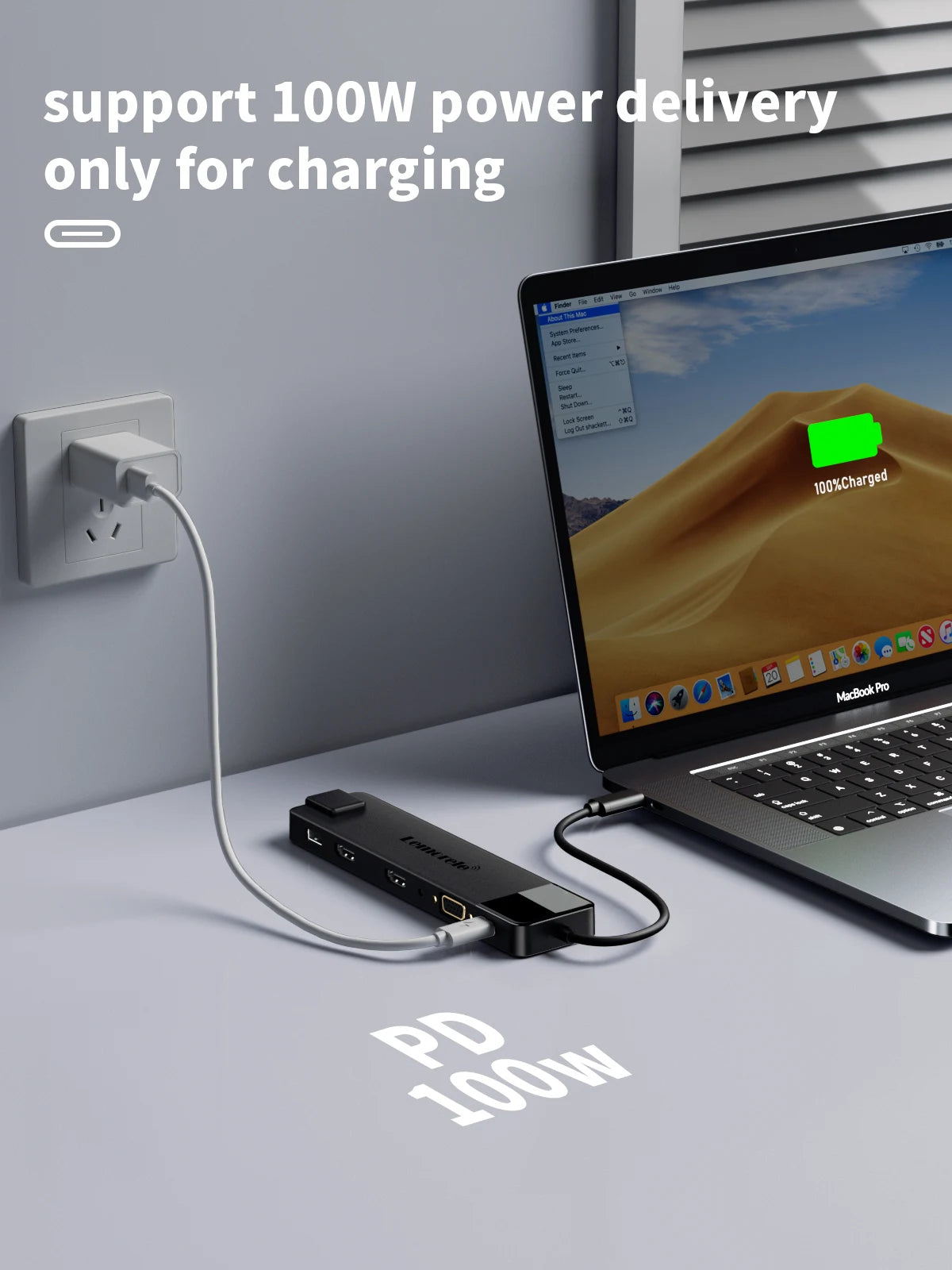 4K USB Hub USB C to Dual HDMI VGA Gigabit Docking Station USB 3.0 VGA Adapter SD Card Readers for Windows Laptop